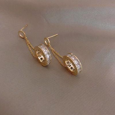 Fashion Jewelry Trendy Crystal Drop Earrings Women