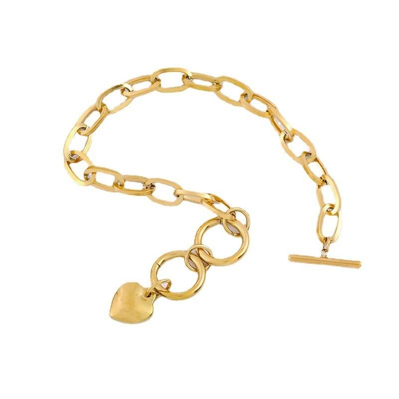 Fashion jewellery Manufacturer Custom Water Proof Jewelry High Quality Non Fade New Arrivals Women Gold Plated Bracelet Custom