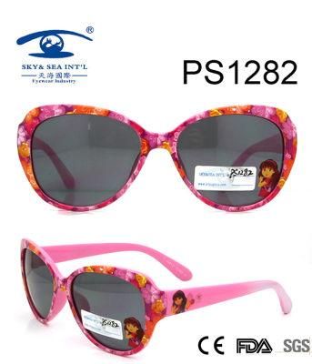 Popular Cartoon Colorful Kid Plastic Sunglasses (PS1282)