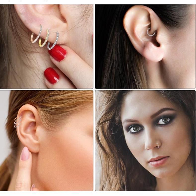 Expert Workmanship Imported Surgical Stainless Steel Jewelry Body Piercing Jewelry Multi-Purpose Rings Ear Ring Lip Ring Segment Nose Ring