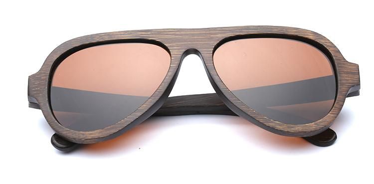 Wholesale Fashion Promotion Custom Logo Sport Style UV400 Polarized Bamboo Gift Sun Glasses