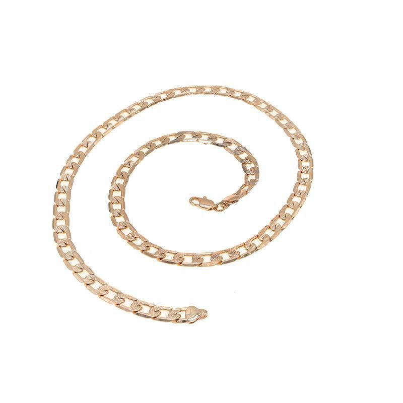 Hot Sale Women′s Copper Plated 18K Gold Fashion Jewelry Necklace