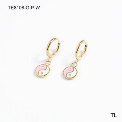 Manufacturer Custom High Quality Fashion Jewelry Earring Jewelry 14K 18K Gold Plated Stainless Steel Jewelry Cute Earring