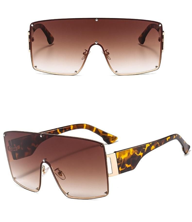 2020 Hot Sale Metal UV400 One-Piece Sunglasses