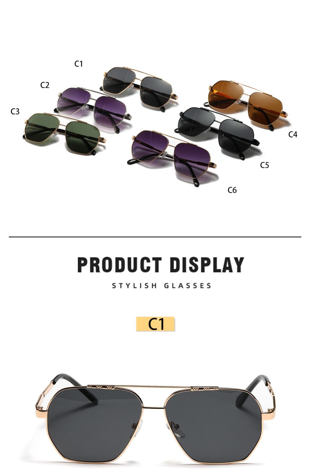 Top Bar Double Bridge Punk Styles Fashion Sunglasses