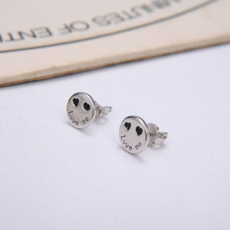 2022 Top Sale Solid 925 Sterling Silver Smile Stud Earring