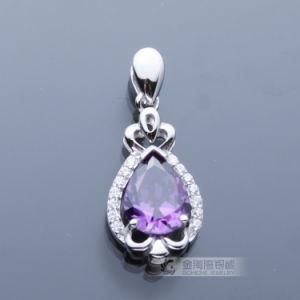 Tear Drop Pear Stone Pendant in Solid 925 Sterling Silver