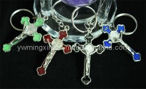 Alloy Metal Drip Cross Pendant Nativity Set (MX204)