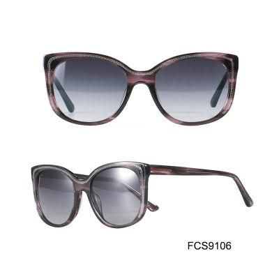 Customized New Style with High Quality Acetate for Lady Sunglasses