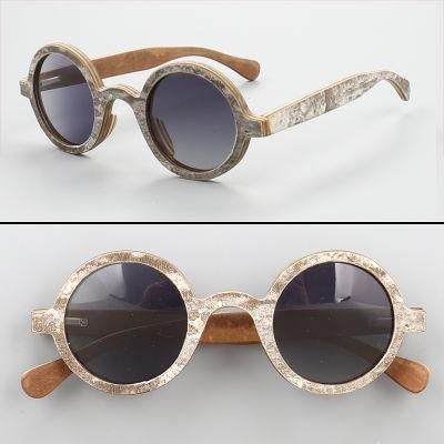 New Wood Wooden Sunglasses with Mirror Lens