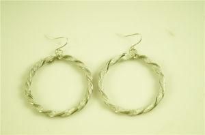 Textured Hoop with Glitter Sticker Paper Wrapped Earring
