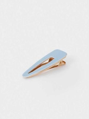 New Arrival Hair Accessories Light Blue Plain acrylic Hair Clip