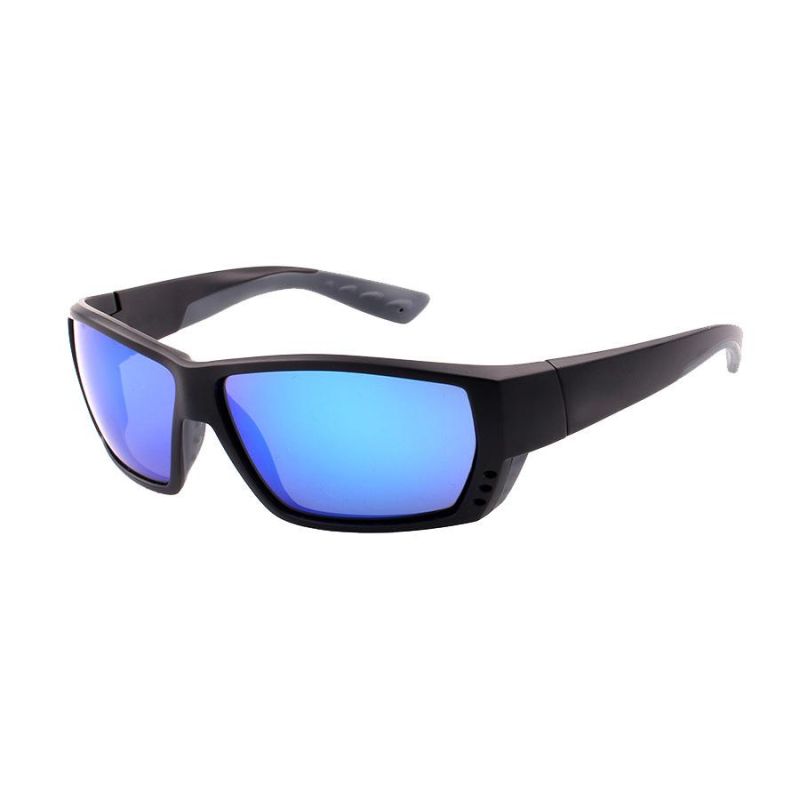 2017 Fashionable Square Shape Sports Sunglasses with Blue Mirror