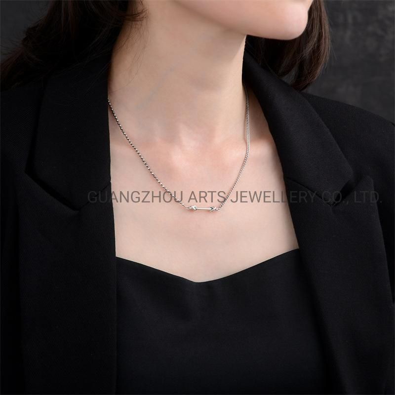 High Quality 925 Sterling Silver Rope Personality Necklace