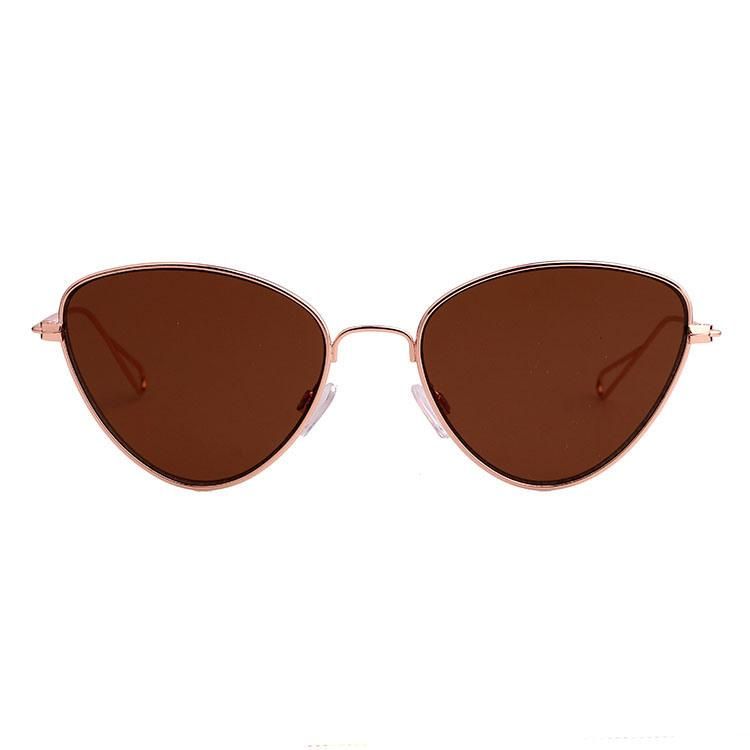 2019 Oval Shape Fashionable Metal Sunglasses