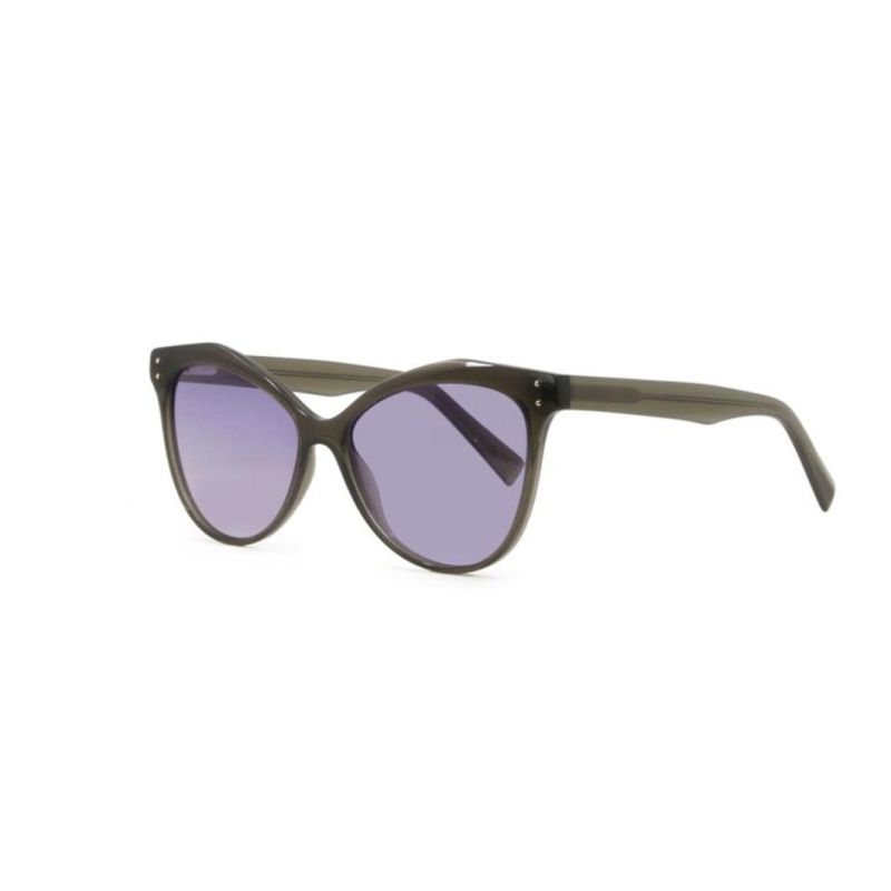 Stylish Oversized Cat Eye Injection Acetate Polarized Sunglasses for Women