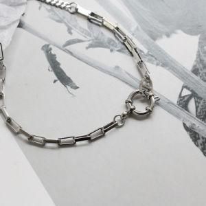New Models Stainless Steel Paper Clip Chain Choker Necklace