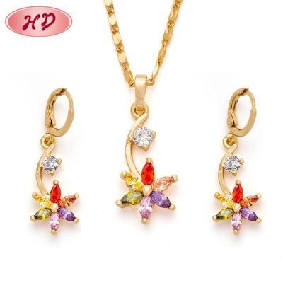 Imitation Jewellery 18K Gold Plated Jewelry Sets for Wedding
