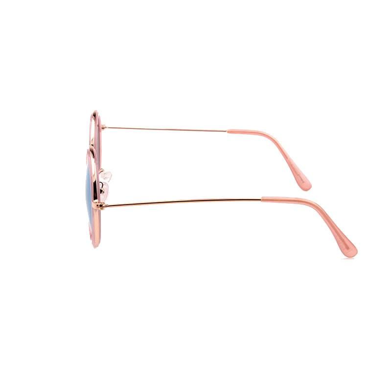 Round Shape Pink Frame with Pink Tips Sunglasses