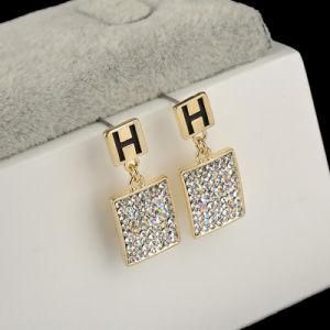 Fashion Gold Jewelry Crystal Earring