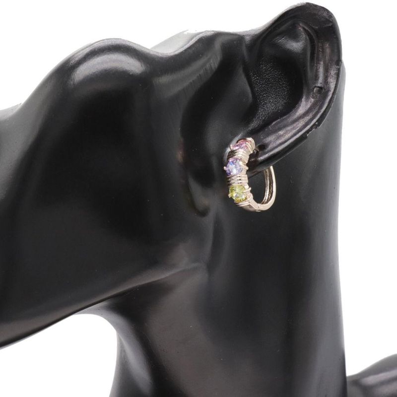 New Korean Design Gold-Plated Ladies Fashion Zircon Earrings