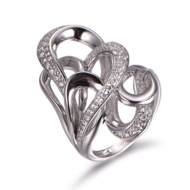 Special Style Silver with Fancy CZ Flower jewellery