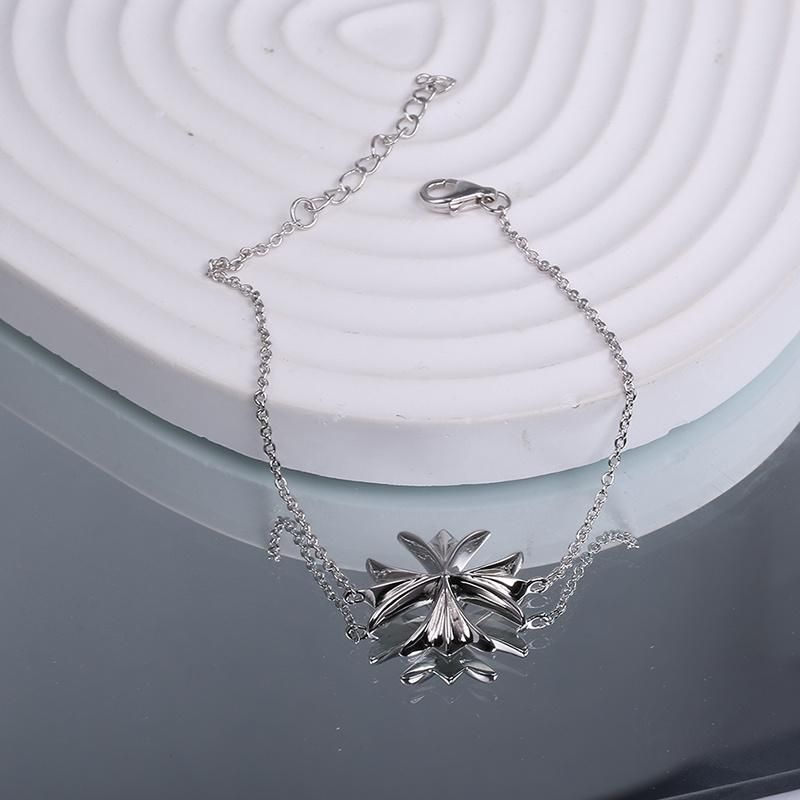 925 Silver Fashion Jewelry Fashion Accessories Cross Shape Pendant Factory Wholesale Jewellery Elegant Bracelet