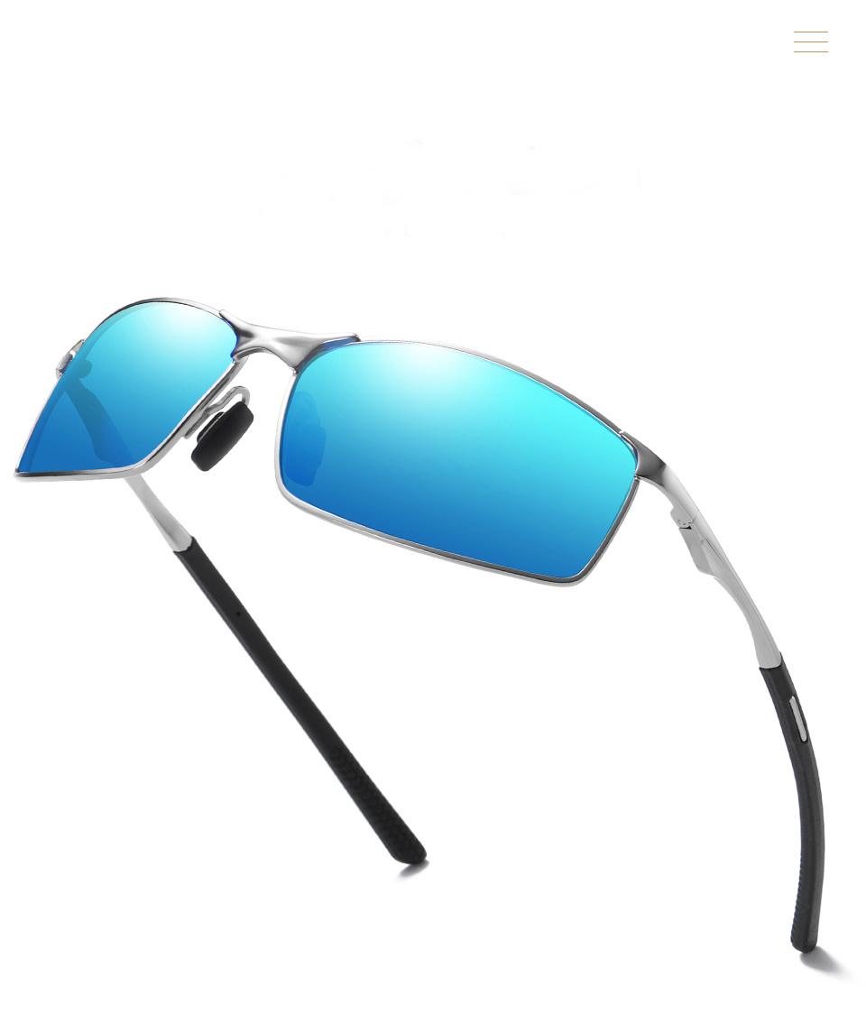 Classic Curved Rectangular Fashion 100% UV400 Protection Sunglasses