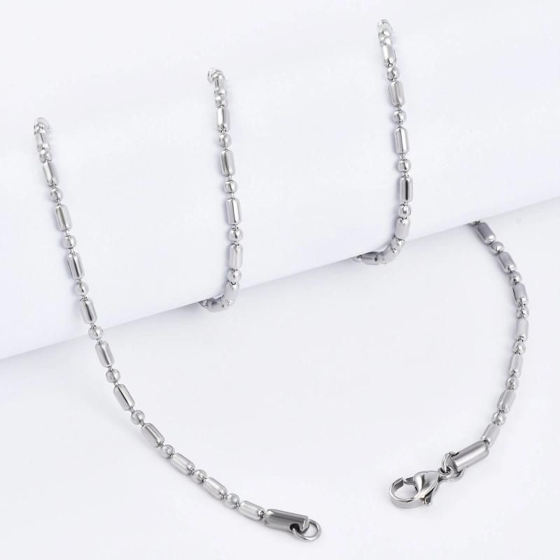 Christmas Gift Jewelry Long Short Bead Chain Bracelet Anklet Necklace for Fashion Jewellry Design