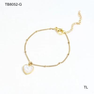 Manufacturer Custom Jewelry Tarnish Free Wholesale Luxury Bracelets &amp; Bangles 14K 18K Gold Plated Stainless Steel Women Fashion Charm Bracelet