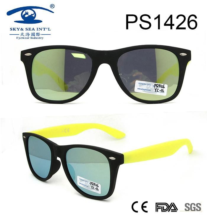 Large Frame Black Children Kid Plastic Sunglasses (PS1426)