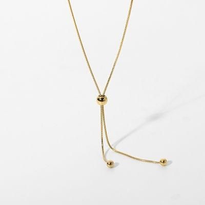 Gold Necklace Trendy Necklaces Chain Necklace Dainty Choker Necklace for Women Aesthetic Stainless Steel Gold Jewelry for Women