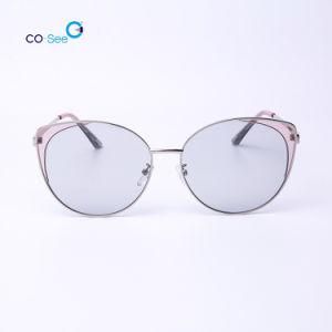 European Style New Design Metal Cat Eyes Lady Fashion Mixed Colors Sunglasses