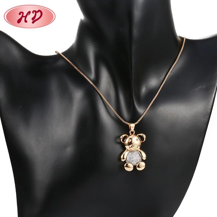 Female Fashion 18K Gold Plated Jewelry Sets Chain Pendant Necklace