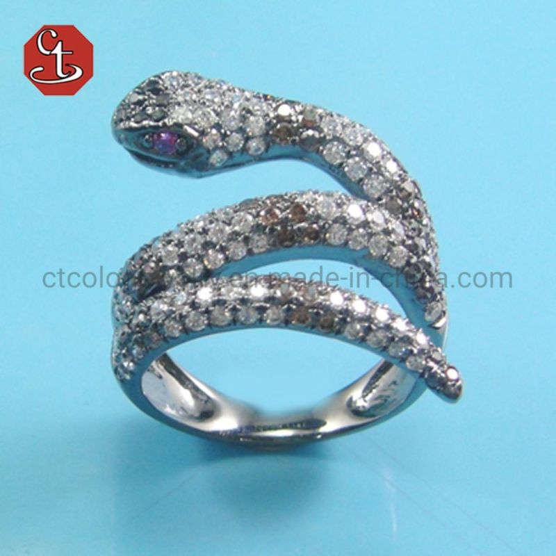 INS CZ Rings for Women 2020 Fashion Snake Cocktail Rings Good Quality Zircon Stone Jewelry Wholesale Gifts