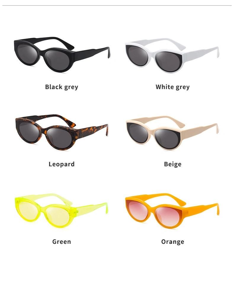 Women Lady Cheap Wholesale Hot Selling Sun Glasses UV400 Lenses Custom Cat Eye Frame Trendy Fashion Sunglasses