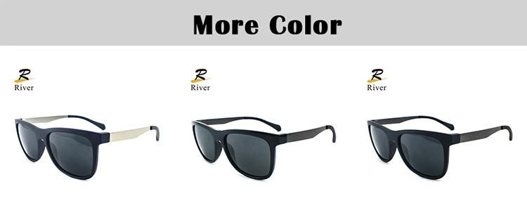 P0088 Round Metal Frame Stock Polarized Men Tr Sunglasses