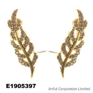 Factory Wholesale 925 Silver Sterling Fashion Shining CZ Earring Jewelry
