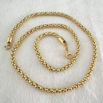 Wholesale Fashion Jewelry Stainless Steel Popular Corn Chain