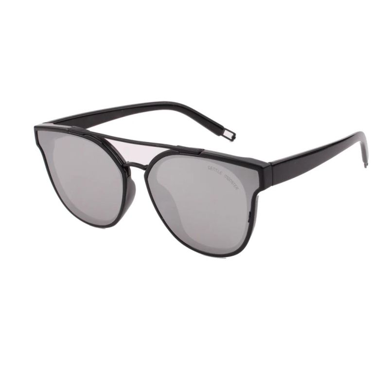 with Bar Design Plastic Black Frame Sunglass