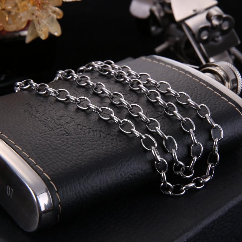 Fashion Accessories Stainless Steel Jewelry Oval Belcher Cable Necklace Chain