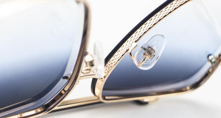 Stylish Top Flat Metal Frame Women Stock Sunglasses