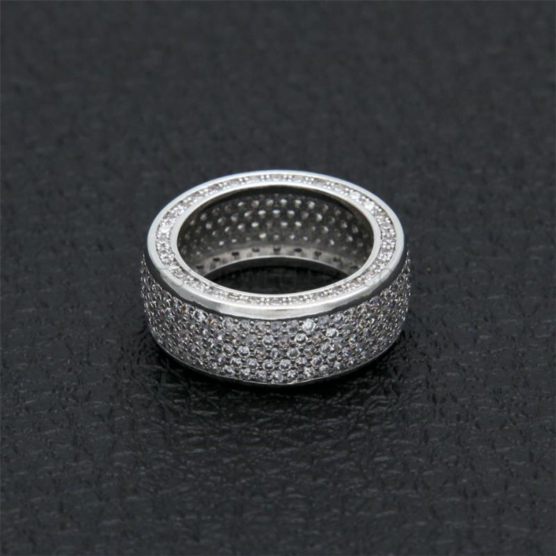 Hip Hop New Zircon Micro Men′ S Diamond Ring