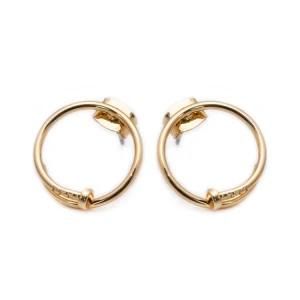 Women Fashion Jewelry Accessories Gold Plated Nail Stud Earrings