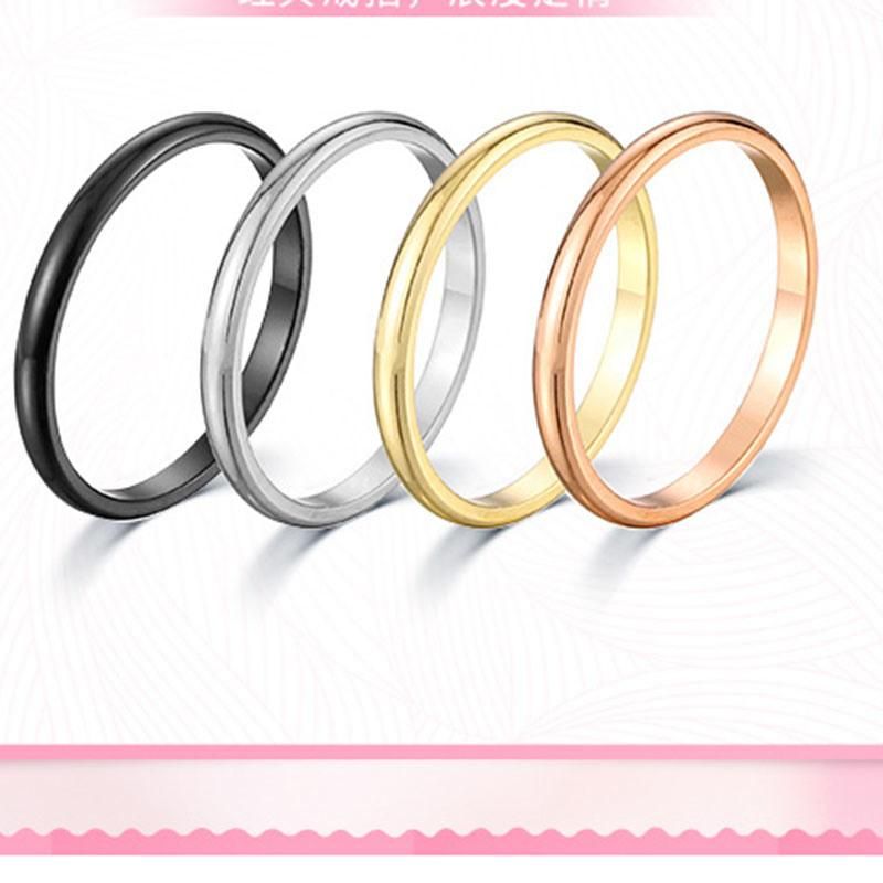 Glaze Rose Gold Plated Stainless Steel Ring