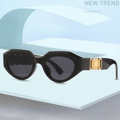 Retro Cat Eye Sunglasses Small Frame Sunglasses Female European and American Trend Personality Street Shooting Net Red Sunglasses