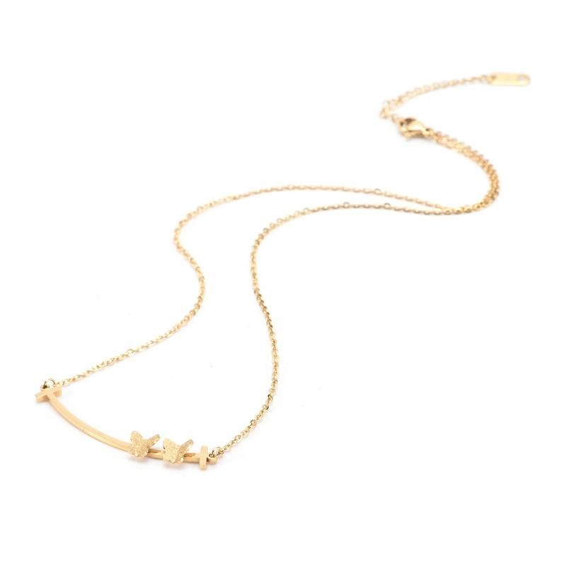 Manufacturer Custom Fashion Jewelry Necklace High Quality Waterproof 14K Gold Jewelry Wholesale Woman Butterfly Chain Fashion Jewelry for Women