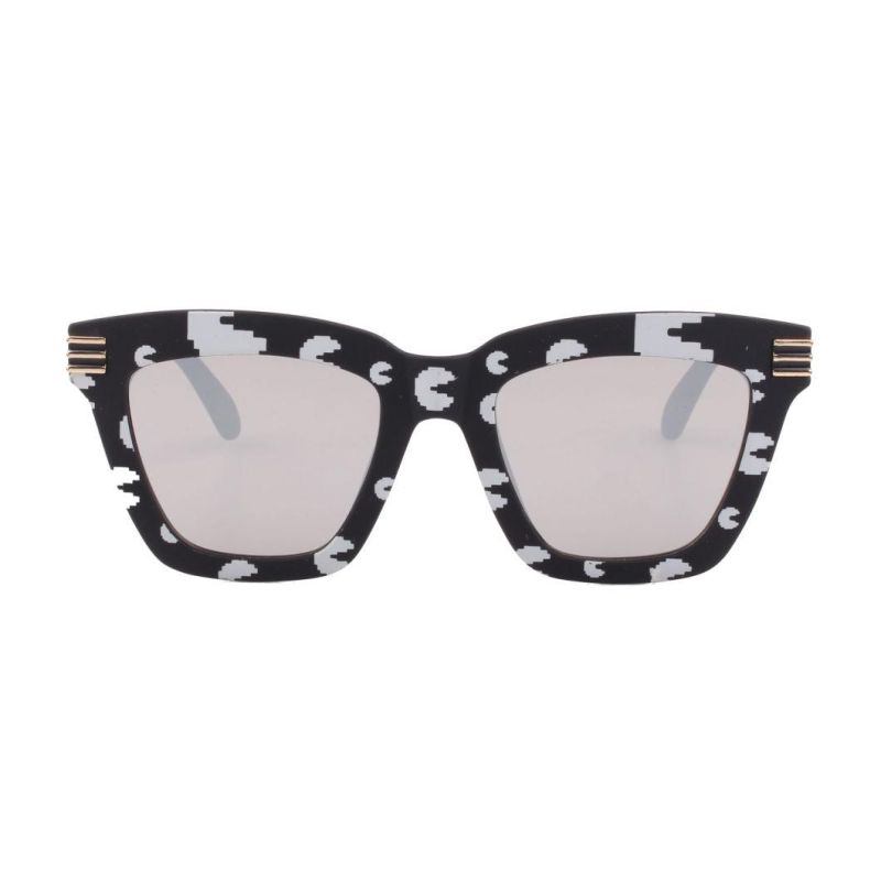 2018 Hot Selling Square Shape Sunglasses with Paper Transfer