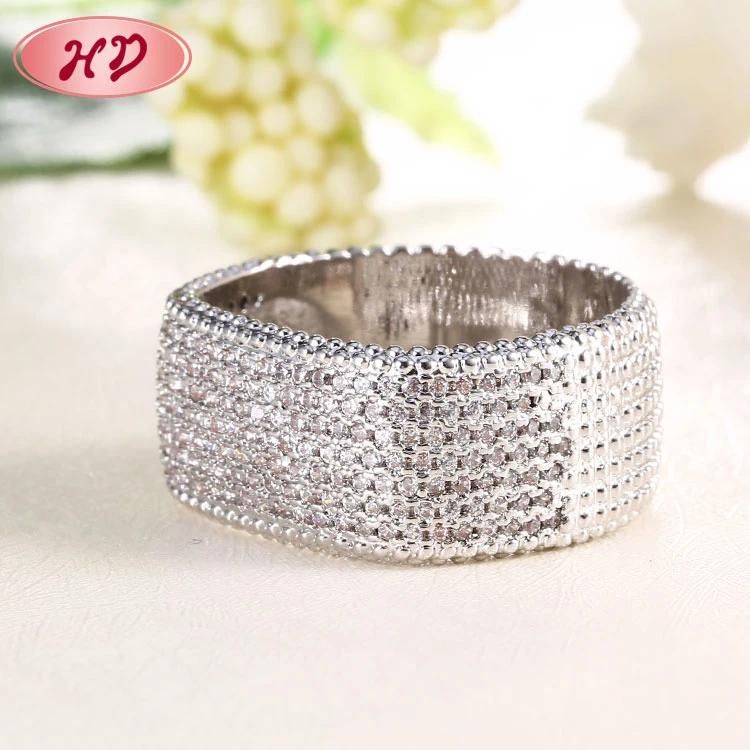 Most Popular Product 2020 Wholesale Jewelry Women Cubic Zirconia Wedding Ring