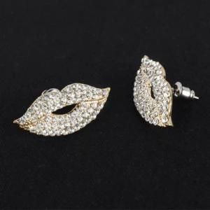 Enamel Jewelry Lip Crystal Earring